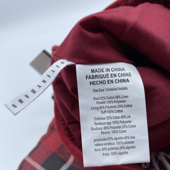 Pottery Barn Danielle Landon Plaid Christmas Holiday Xmas Stocking Red Black - Picture 8 of 12